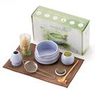 Conjunto de batedores Matcha MatchAia Ceramic Bowl Bamboo, 8 peças, roxo