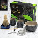 Conjunto de batedores Matcha TEANAGOO, 9 peças de cerâmica para cerimônia Conjunto de batedores Matcha TEANAGOO, 9 peças de cerâmica para cerimônia