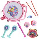 Conjunto de bateria de brinquedo Just Play Peppa Pig de 10 peças para crianças de 18 meses
