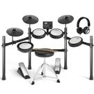 Conjunto de bateria elétrica AODSK AED-403 com almofadas de malha, 195 sons
