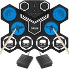 Conjunto de Bateria Elétrica WEGROWER Portátil - 9 Tambores com Alto-Falantes para Crianças