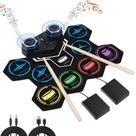 Conjunto de Bateria Eletrônica Marrilley 9 Pads para Crianças com Alto-Falante