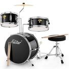 Conjunto de Bateria Infantil Eastar 14" - 3 Peças - Preto