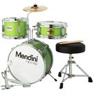 Conjunto de bateria Mendini by Cecilio Kids de 3 peças com baixo Tom Snare