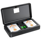 Conjunto de Bateria NP-BN1 (2 unidades) e Carregador (2CH), Kit de Acessórios para Câmera Sony Lithium Ion NPBN1, DSC-WX30, WX50, WX100, WX150, WX200, TX100V, X30, TX10, TF1, WX220, Baterias Recarregáveis Substitutas com Estojo Duplo Conjunto de Bateria NP-BN1 (2 unidades) e Carregador (2CH), Kit de Acessórios para Câmera Sony Lithium Ion NPBN1, DSC-WX30, WX50, WX100, WX150, WX200, TX100V, X30, TX10, TF1, WX220, Baterias Recarregáveis Substitutas com Estojo Duplo