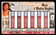 Conjunto de batom líquido TheBalm Meet Matte Hughes 6 unidades para mulheres