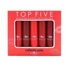 Conjunto de batons Italia Deluxe Top Five Mousse Matte Caliente Reds