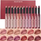 Conjunto de Batons Jolilab 12 Peças Matte aveludado Cores Nude