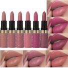 Conjunto de batons ORANOT, 6 peças, rosa nude, marrom, vermelho, fosco