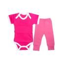 Conjunto de bebe 2 peças Bener Babys body menina manga curta Conjunto de bebe 2 peças Bener Babys body menina manga curta