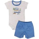 Conjunto de Bebê Body Curto e Short Surf Malha