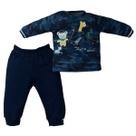 Conjunto De Bebê Longo Azul Marinho Camping Conjunto De Bebê Longo Azul Marinho Camping