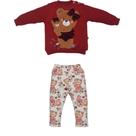 Conjunto de Bebê Longo Vermelho Beatriz