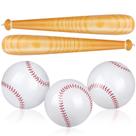 Conjunto de beisebol inflável durony de 5 peças com 2 bastões de beisebol
