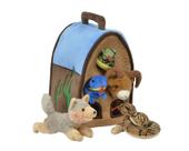 Conjunto de bichos de pelúcia Desert Barn com 12 casas Unipak