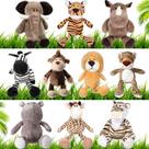 Conjunto de bichos de pelúcia Hydren Safari, 10 unidades para meninas e meninos de 30 cm
