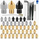 Conjunto de bicos de impressora 3D Axeyil CR-10 Ender 3 50 unidades