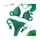 Conjunto De Biquíni Ajustável Para Mulheres, Sexy, Sólido, Triangular, Moda De Praia Verão 2023
