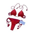 Conjunto De Biquíni Ajustável Para Mulheres, Sexy, Sólido, Triangular, Moda De Praia Verão 2023