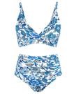 Conjunto de biquíni Amy Babe High Waisted Push Up Twist Front para mulheres