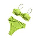 Conjunto De Biquíni Bandeau Sexy Para Mulheres Com Efeito Push Up, Moda Praia Brasileira, Roupa De