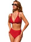 Conjunto de biquíni CUPSHE, maiô feminino de cintura alta texturizado