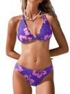 Conjunto de biquíni CUPSHE, roupa de banho feminina com decote em V, cintura baixa Conjunto de biquíni CUPSHE, roupa de banho feminina com decote em V, cintura baixa