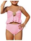 Conjunto de biquíni de praia de 2 peças para meninas MakeMeChic, 5Y Conjunto de biquíni de praia de 2 peças para meninas MakeMeChic, 5Y