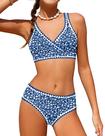 Conjunto de biquíni feminino KANGKANG, tamanho 14-16, decote em V, 2 peças Conjunto de biquíni feminino KANGKANG, tamanho 14-16, decote em V, 2 peças