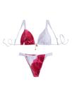 Conjunto de biquíni feminino RoseSeek, leopardo, floral, cintura alta
