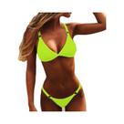 Conjunto De Biquíni Feminino Sexy Com Fenda E Amarrações, Moda Praia Multiestilo, Lingerie Estilo