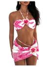 Conjunto de biquíni floral feminino SOLY HUX de 3 peças Conjunto de biquíni floral feminino SOLY HUX de 3 peças