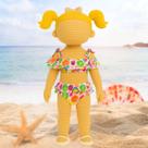 Conjunto de Biquíni Infantil Gritty Estampa Tropicais Moda Praia Gritty 26