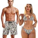 Conjunto de biquíni KEIAHUAN Fish Camo Hunting Couple