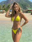 Conjunto de Biquini Kit Cores do Brasil Verde e Amarelo Modelo Top Modelo Cortininha com Amarração Lateral Conjunto de Biquini Kit Cores do Brasil Verde e Amarelo Modelo Top Modelo Cortininha com Amarração Lateral