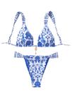 Conjunto de biquíni MakeMechic com estampa floral e tanga triangular