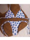 Conjunto de Biquini marquinha de lacinho azul