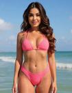 Conjunto de Biquini Praia Feminino Asa Delta com Bojo Calcinha cintura alta ajustavel
