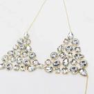 Conjunto De Biquíni Sexy Com Corrente Geométrica De Strass Para Mulheres, Top De Lingerie De Conjunto De Biquíni Sexy Com Corrente Geométrica De Strass Para Mulheres, Top De Lingerie De