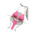 Conjunto De Biquíni Sexy Feminino Com Alças, Cintura Baixa, Cor Sólida, Dois Peças, Triângulo, Conjunto De Biquíni Sexy Feminino Com Alças, Cintura Baixa, Cor Sólida, Dois Peças, Triângulo,