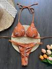 Conjunto De Biquíni Sexy Feminino Em Cor Sólida, Moda Praia Triangular, Biquíni Brasileiro, Roupa De