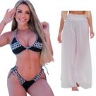 Conjunto De Biquíni Sofisticado + Saída De Praia Kit Diverso