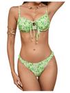 Conjunto de biquíni SOLY HUX Boho com estampa floral Underwire para mulher