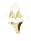 Conjunto de biquíni SOLY HUX, maiô feminino de bolinhas, Halter Triangle
