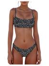 Conjunto de biquíni SweatyRocks, roupa de banho feminina com estampa de leopardo e corte alto