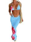 Conjunto de biquíni Swimsuit Verdusa de 3 peças com capa de praia para mulheres