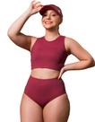 Conjunto de Biquíni Top com Bojo + Hot Pant Uv Praia Piscina + Brinde Viseira