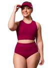 Conjunto de Biquíni Top com Bojo + Hot Pant Uv Praia Piscina + Brinde Viseira