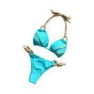Conjunto De Biquíni Triângulo Brasileiro Para Mulheres, Sexy, Halter, Duas Peças, Com Design De Conjunto De Biquíni Triângulo Brasileiro Para Mulheres, Sexy, Halter, Duas Peças, Com Design De
