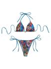 Conjunto de biquíni WDIRARA, maiôs boho femininos com estampa floral Conjunto de biquíni WDIRARA, maiôs boho femininos com estampa floral